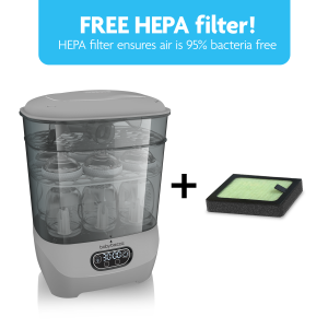One Step? Baby Bottle Sterilizer and Dryer Advanced – Electric steam sterilizer with HEPA Filter